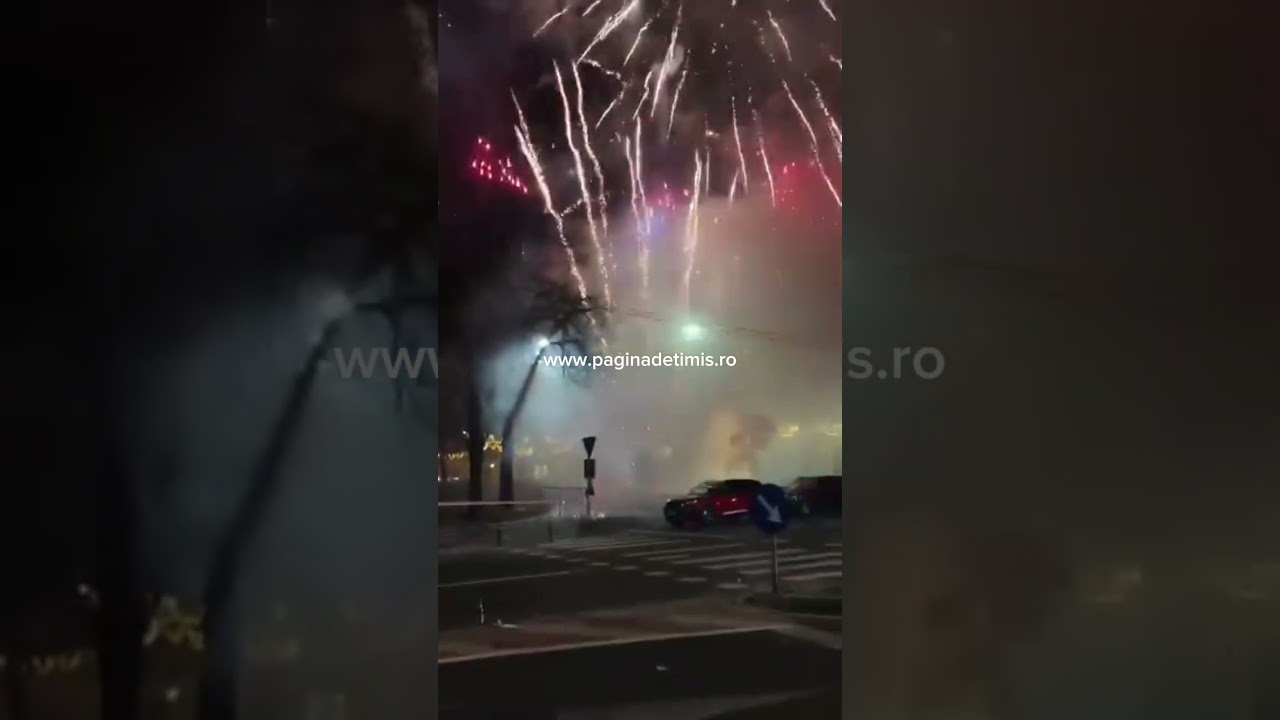Artificii scăpate de sub control, la Timișoara