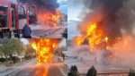 Autocar în flăcări, la Moldova Nouă. 30 de elevi evacuați
