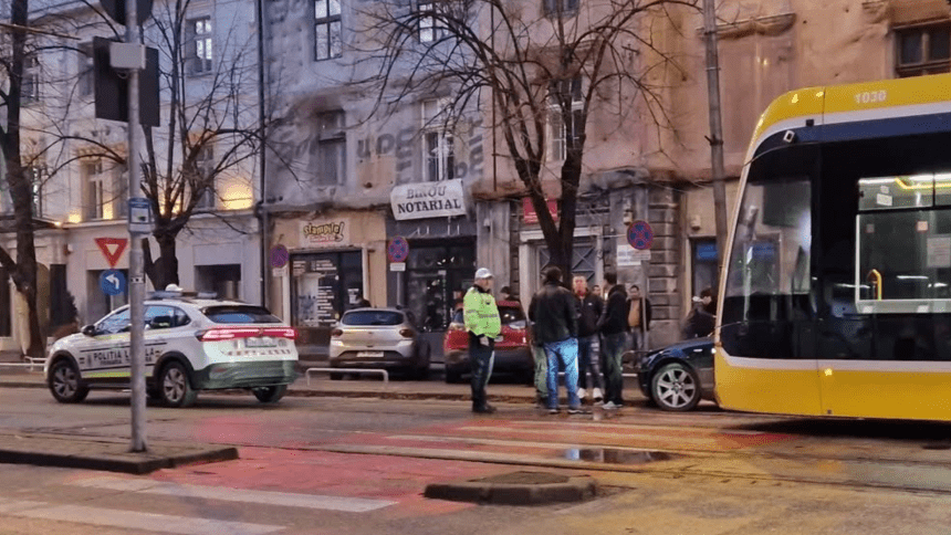 Accident tramvai Timișoara