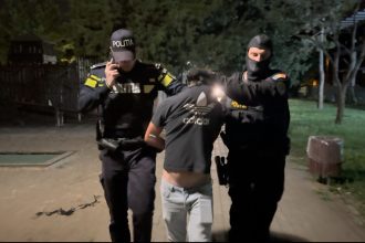 Șofer fără permis, reținut de polițiști în Timiș după o urmărire pe drum și pe un teren agricol.