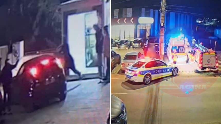 Accident în Giarmata. Un bărbat fără permis, agresiv și sub influența alcoolului a avariat cinci mașini.