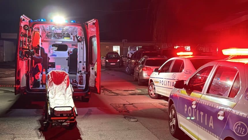 Intervenție poliție Timișoara bărbat amenințând că sare de pe un bloc în cartierul Blașcovici, salvare de urgență