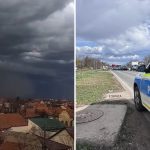 Copac prăbușit pe o stradă din Timișoara din cauza vântului puternic, blocând traficul și provocând pagube.