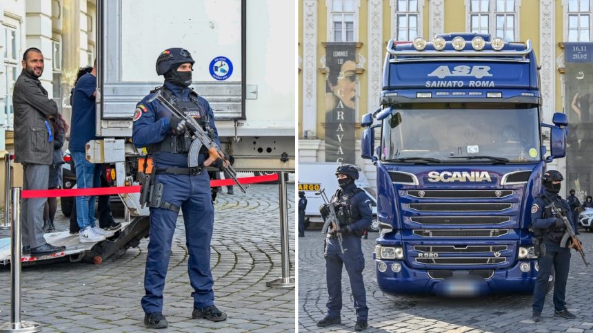 Transportul operelor lui Caravaggio din Timișoara către Florența, sub escorta jandarmilor