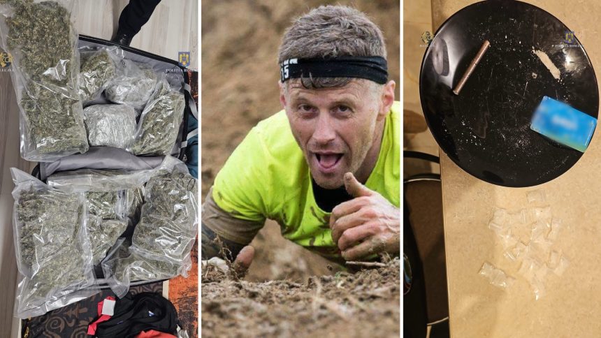 Șeful Secției 1 de Poliție din Timișoara, escortat de mascați în urma unei descinderi DIICOT privind trafic de droguri și petreceri ilegale.