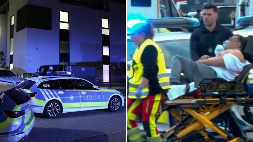 Poliția germană investighează locul unei crime petrecute la o nuntă, unde un bărbat a fost împușcat mortal în fața a zeci de martori.