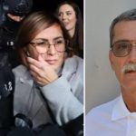 Laura Dronca, fiica milionarului ucis în atentatul cu bombă din Arad, escortată de polițiști după arestarea preventivă