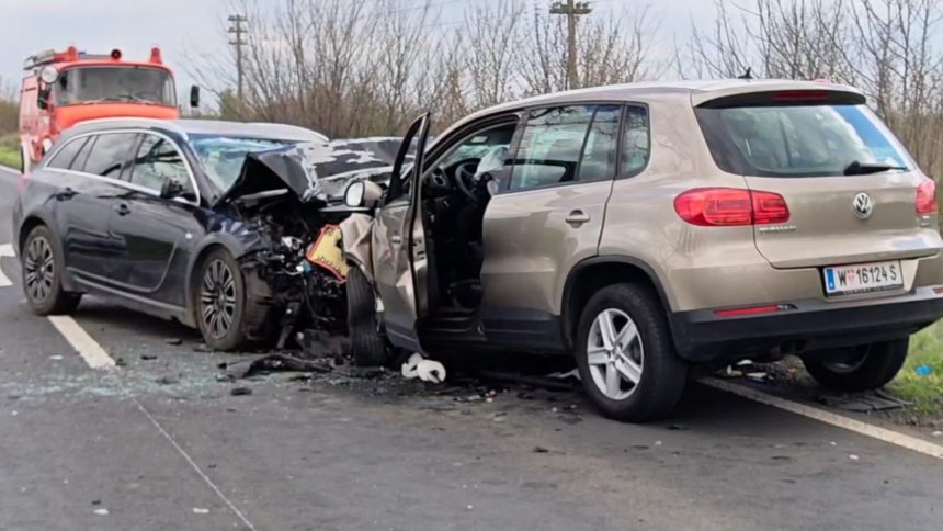 Imagine de la locul accidentului rutier de pe DN6, unde o femeie de origine sârbă a murit după ce un șofer a intrat pe contrasens