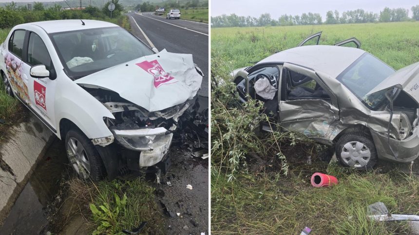 Două autoturisme s-au ciocnit frontal pe strada Hezerișului, în urma pierderii controlului volanului de către o șoferiță de 22 de ani.