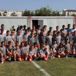 Copii antrenați de antrenorii Steaua Roșie Belgrad la campul de elită organizat de Galaxy Timișoara, iunie 2025