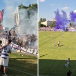 Jucători ai Olimpiei Satu Mare sărbătoresc promovarea în Liga a 2-a după victoria cu Politehnica Timișoara