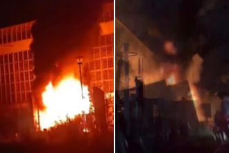 Alertă generală la Termocentrala Mintia! Incendiu violent la un transformator electric