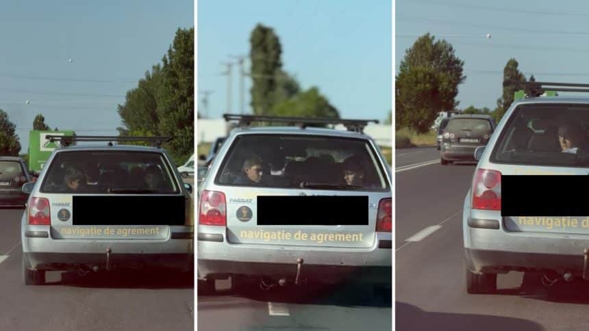 Copii transportați în portbagaj