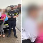 Polițiști din Timiș protejează o fetiță de 6 ani speriată de furtună și pană de curent