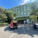 Pompierii intervin la Spitalul Județean Timișoara după un incendiu izbucnit în baia Secției de Diabet, 29 iulie 2025