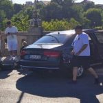 Șofer reținut după ce a lovit intenționat un autoturism pe Podul Mihai Viteazul din Timișoara