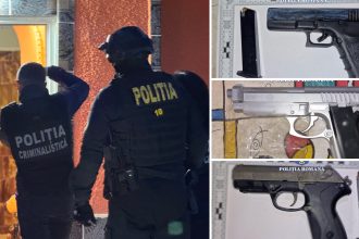 Polițiști descoperă arme neletale și substanțe psihoactive în urma unei percheziții la Birda, județul Timiș.