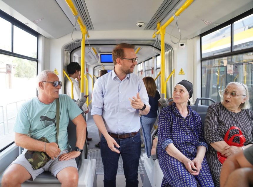 Autobuz în Timișoara, ilustrație pentru noul sistem de e-ticketing