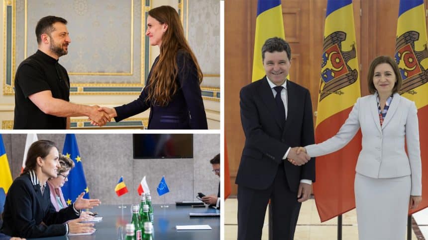 Oana Țoiu și Nicușor Dan, lideri ai unei politici externe active a României, în vizite la Kiev și Republica Moldova.