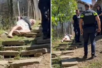 Bărbat de 75 de ani imobilizat de poliție la Tomești după ce și-a atacat soția cu un cuțit”