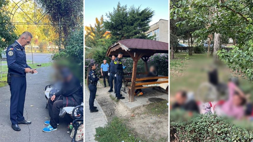 Polițiștii IPJ Timiș și Poliția Locală Timișoara în acțiune preventivă în Complexul Studențesc pentru prevenirea cerșetoriei și menținerea ordinii publice.