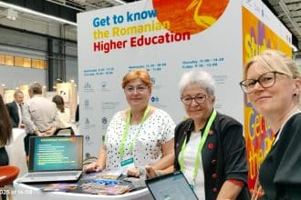 Reprezentanții UMF Victor Babeș Timișoara la Conferința Europeană EAIE 2025 din Göteborg, Suedia – prof. dr. Claudia Borza și Agnes Balint, în cadrul delegației României Study in Romania.