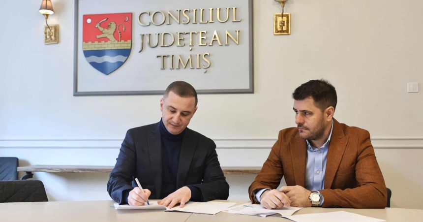 Proiecte de dezvoltare locală finanțate de Consiliul Județean Timiș pentru școli și drumuri în șapte comune