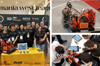 Echipa de gimnaziu SolarSparks Robotics #25871 din Timișoara în competiție de robotică FIRST Tech Challenge