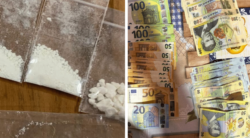 Polițiști și procurori DIICOT au ridicat droguri și bani în timpul perchezițiilor la o rețea de trafic de droguri în Arad
