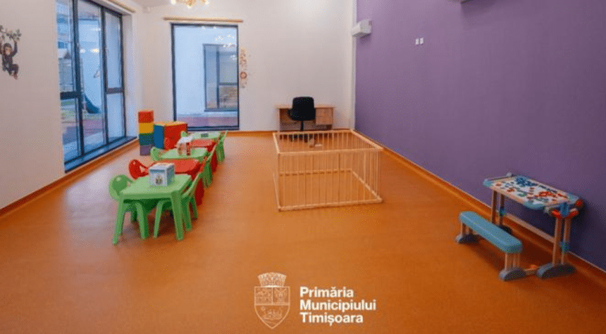 Noua creșă din nordul Timișoarei, investiție de 6,3 milioane de lei, cu săli de joacă și locuri pentru copii