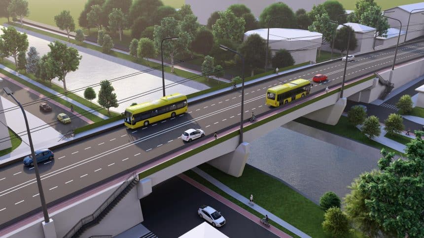 Podul Muncii din Timișoara, înainte de începerea lucrărilor de reabilitare finanțate din fonduri europene