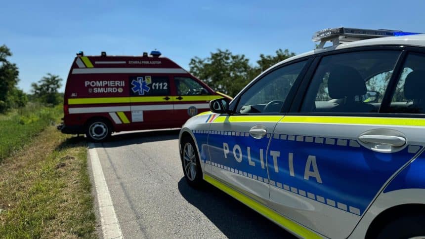 Două autoturisme avariate în Sânnicolau Mare după o coliziune într-o parcare comercială soldată cu rănirea unei fetițe