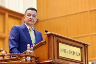 Liderul PSD Sorin Grindeanu explicând excepțiile de la tăierile de 10% pentru poliție și armată