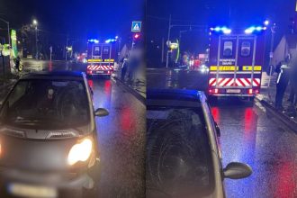 intersecția străzilor Aradului cu Amurgului din Timișoara, după un accident cu pieton