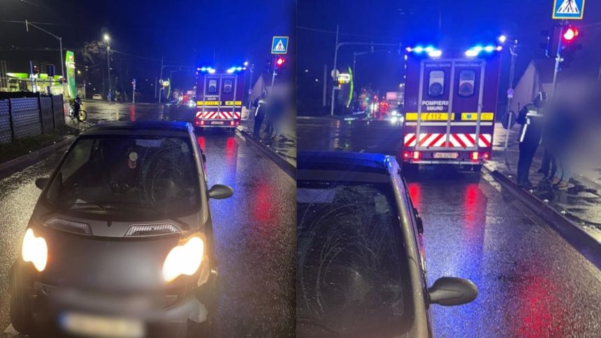 intersecția străzilor Aradului cu Amurgului din Timișoara, după un accident cu pieton