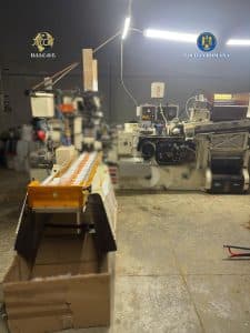 Tone de tutun și utilaje de producție descoperite de DIICOT într-o fabrică ilegală de țigări la periferia municipiului Timișoara.
