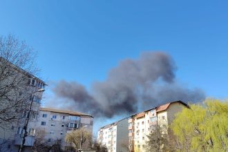 Nor de fum deasupra Timișoarei