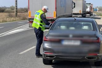 Echipaj al Poliției Rutiere Timiș