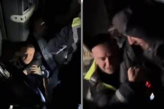 Șofer de TIR imobilizat de polițiști în Timișoara după un conflict rutier