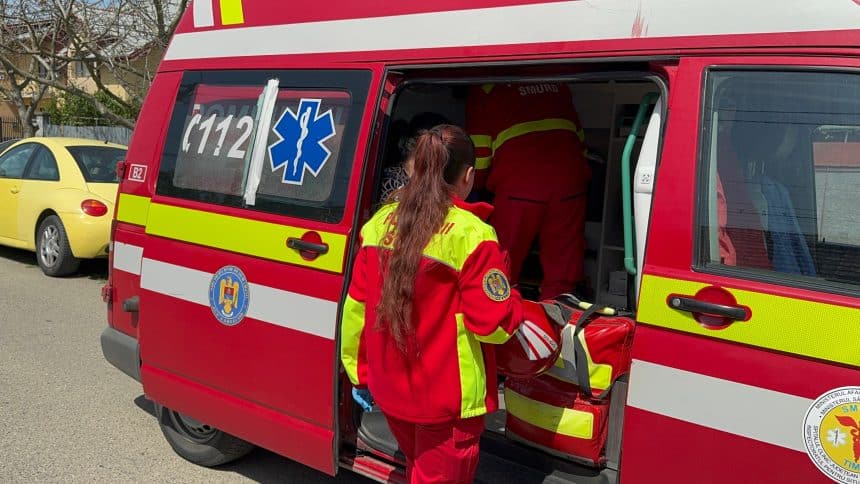 Accident pe bulevardul Liviu Rebreanu din Timișoara