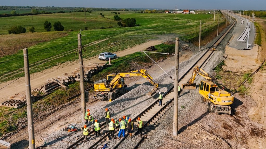 Lucrări de modernizare finalizate pe firul II al căii ferate între Topolovăț, Recaș și Remetea Mare.