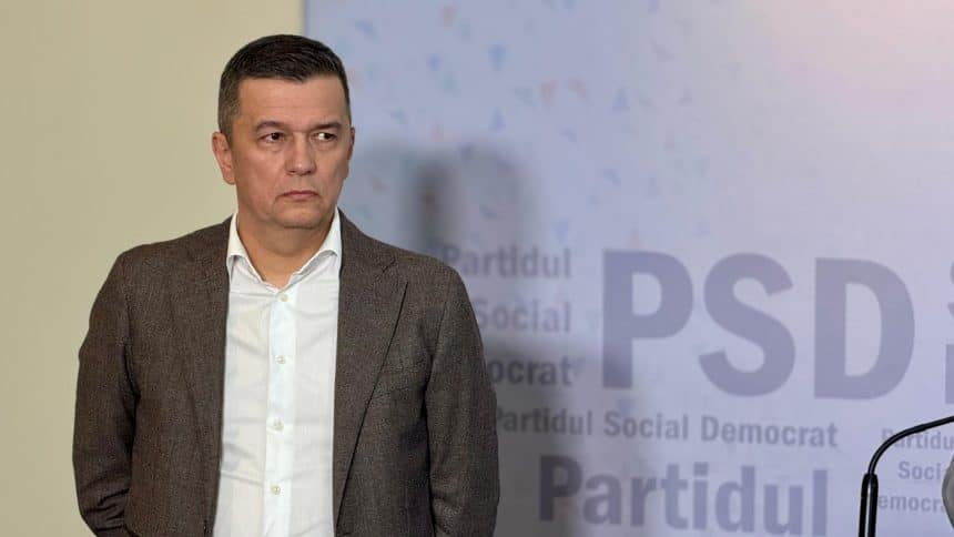 Sorin Grindeanu explicând protocolul de rotație guvernamentală și ponderea PSD de 45% în coaliție.