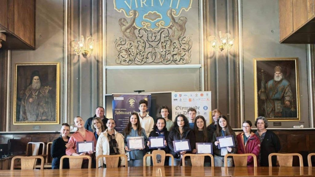 Elevii Liceului Nikolaus Lenau din Timișoara, premiați la Olimpiada Națională de Limba Germană Maternă de la Brașov.