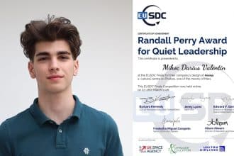 Darius Mihoc, elev la Colegiul Național Bănățean, selectat pentru marea finală de inginerie aerospațială din SUA.