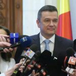 Sorin Grindeanu și liderii PSD anunțând depunerea moțiunii de cenzură comune cu AUR împotriva Guvernului Bolojan.