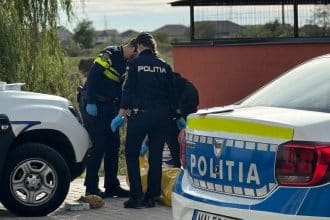 Locul accidentului de muncă de lângă Birda, unde un tânăr de 19 ani a fost lovit mortal de o componentă a sistemului de irigații.