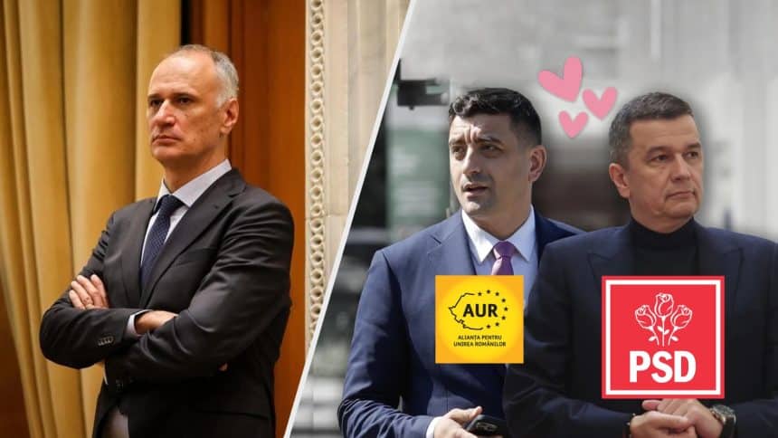 Sorin Șipoș denunțând alianța dintre PSD și AUR și riscurile economice ale moțiunii de cenzură.