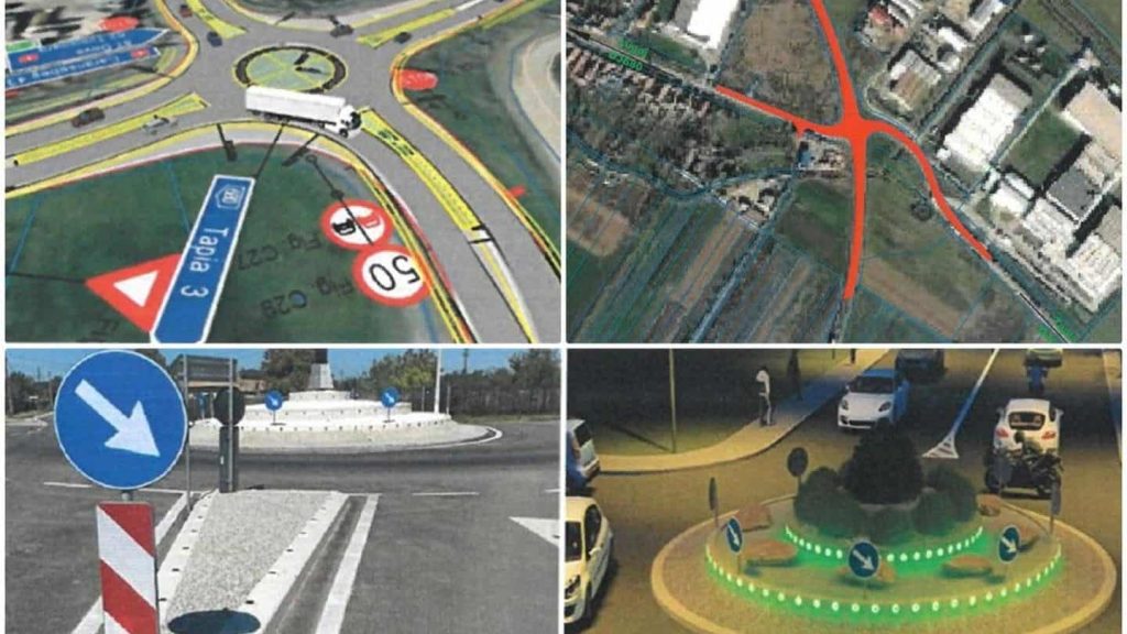 Hartă intersecție DN 6 cu DJ 680 Lugoj-Tapia unde va fi construit noul sens giratoriu.
