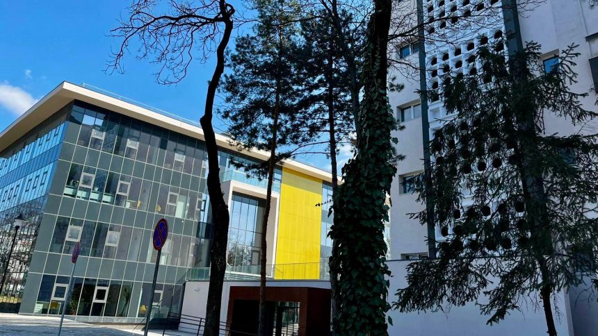 Studenți în laboratorul Facultății de Inginerie Chimică din cadrul UPT; noul program de licență Chemical Engineering în limba engleză.
