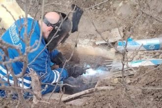 Punct termic Colterm în reparații; intervenție la rețeaua de termoficare din Timișoara pentru remedierea unor defecțiuni.